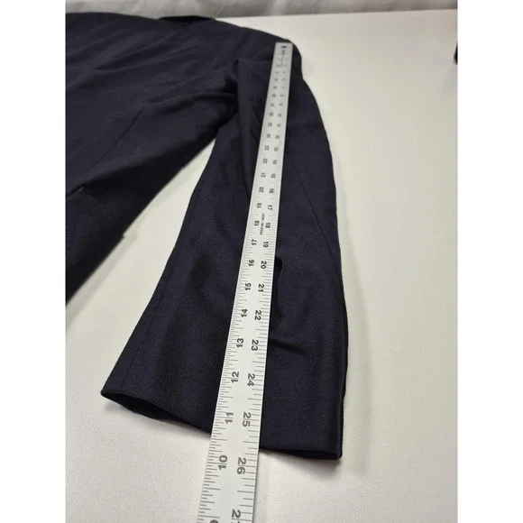 Vintage Scabal Savile Blazer Mens 44L Blue Wool Jacket 80s Gold Buttons